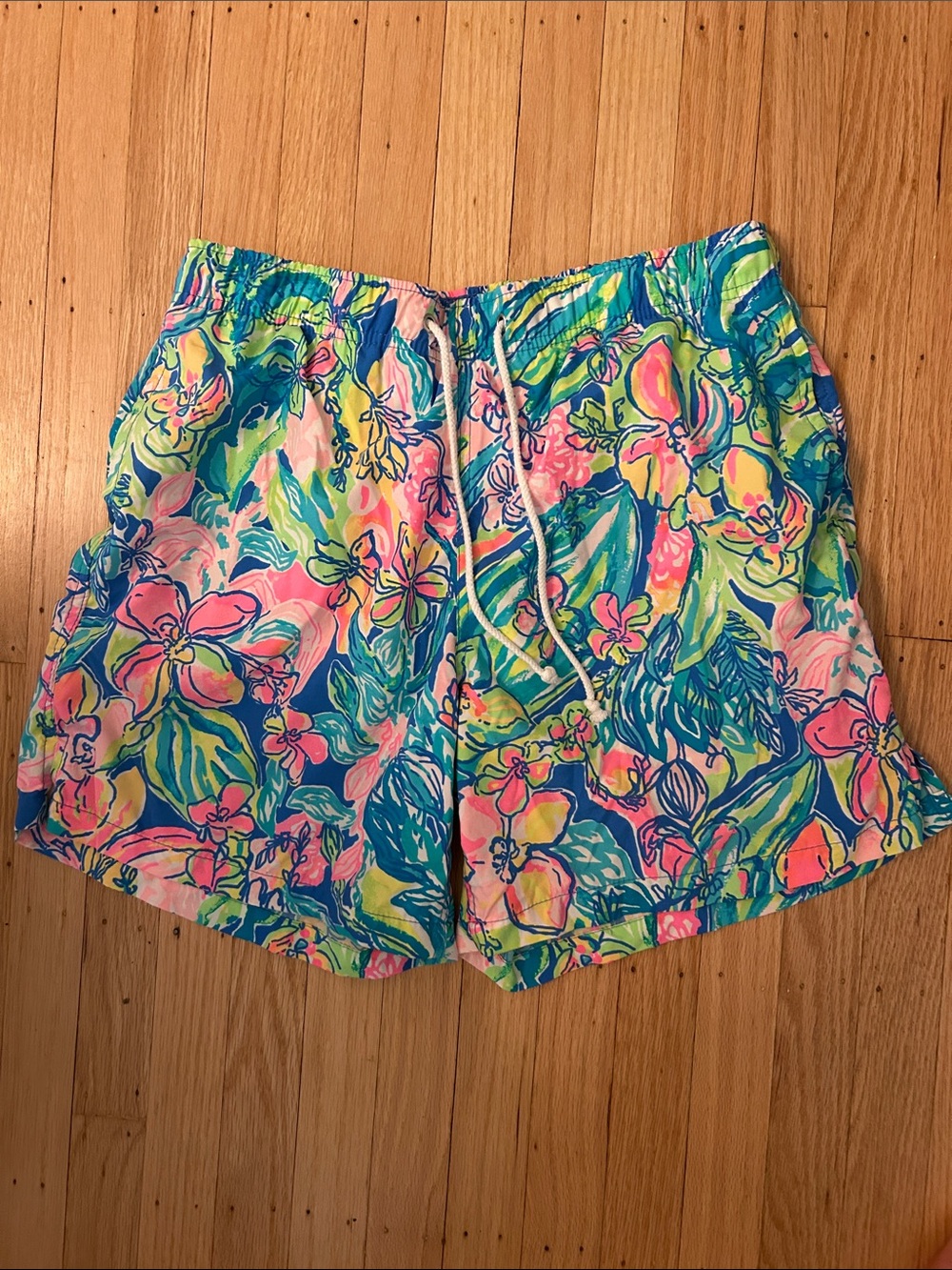 Lilly Pulitzer Neon Floral Capri Trunk - Pink, Blue, Green, Yellow